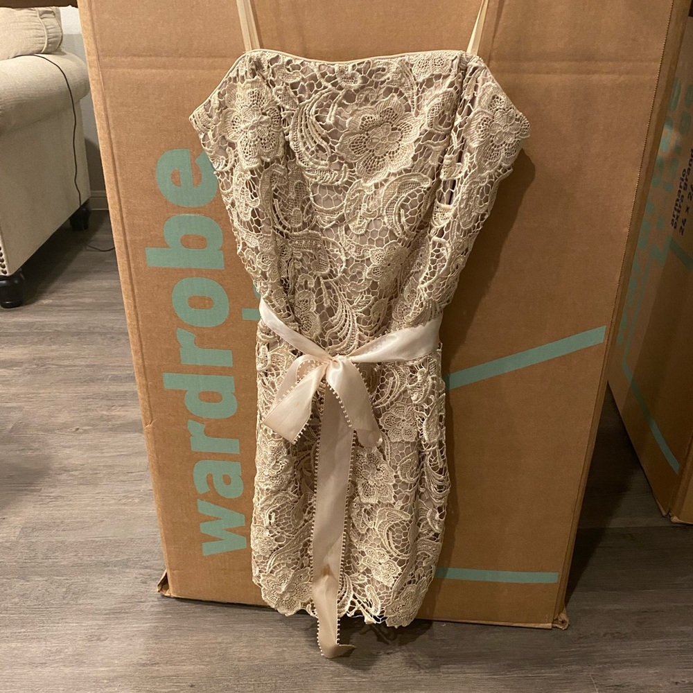 Champagne Lace Dress